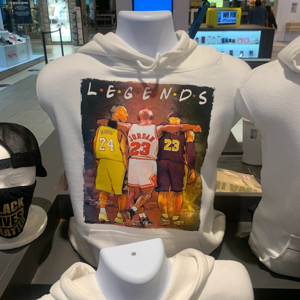 Kobe , Jordan , Lebron Legends adult hoodies